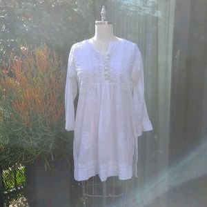 White embroidered blouse